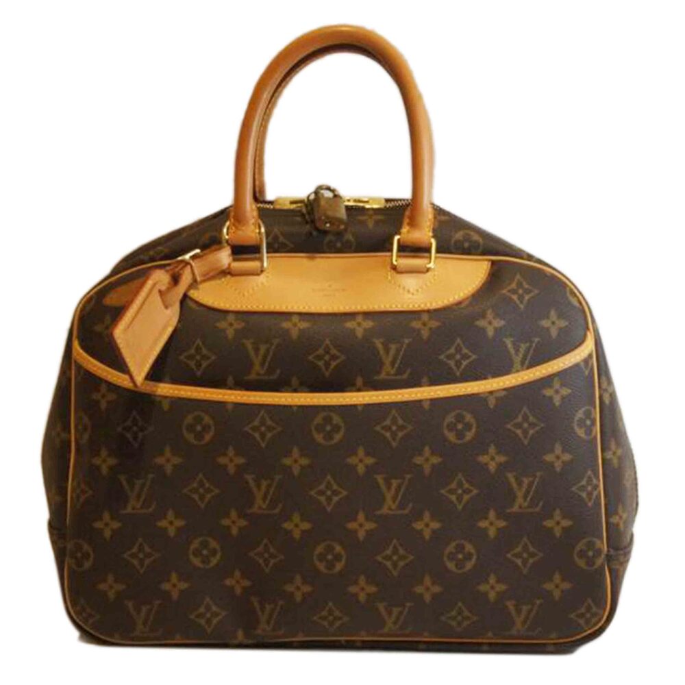Louis Vuitton Deauville Monogram Canvas Leather Brown